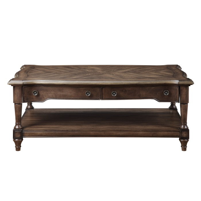 Heath Court Brown Oak Cocktail Table