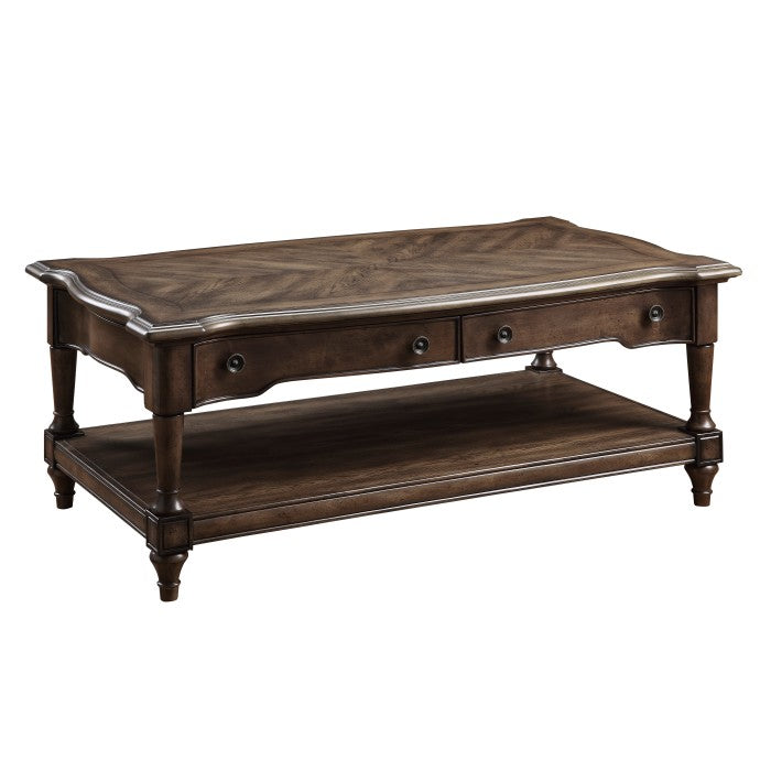 Heath Court Brown Oak Cocktail Table