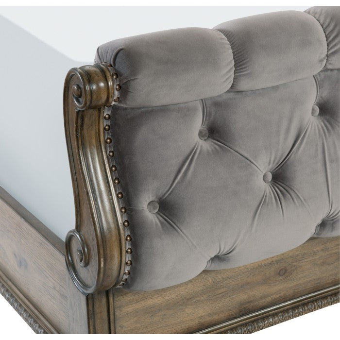 Rachelle Weathered Pecan Queen Bed