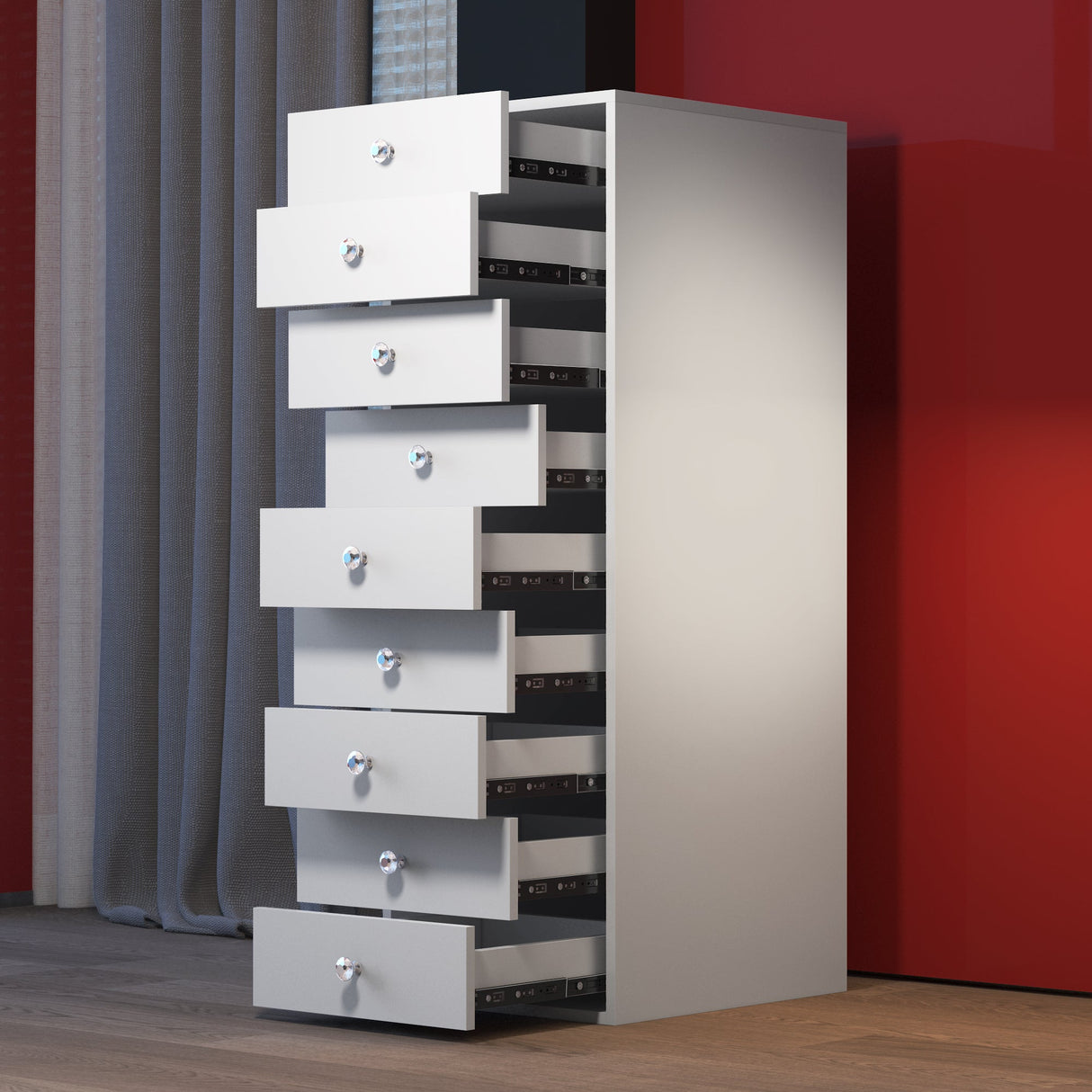 9-Drawer Makeup Vanity Storage Unit