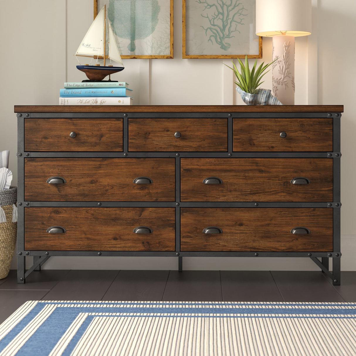 Holverson Rustic Brown Dresser