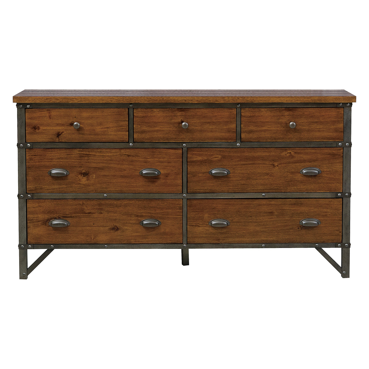 Holverson Rustic Brown Dresser