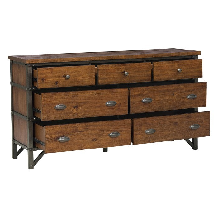 Holverson Rustic Brown Dresser