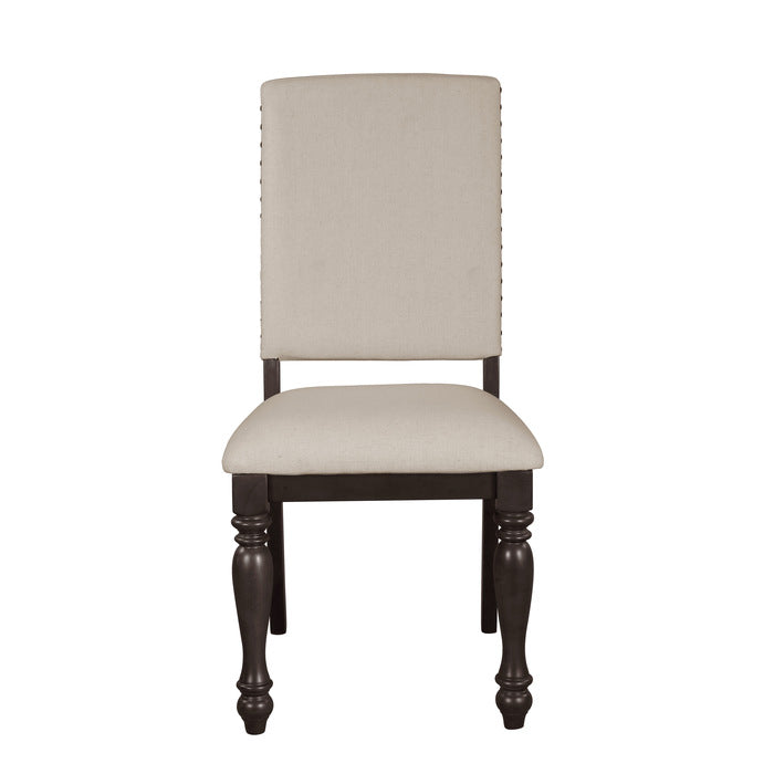 Begonia Grayish Brown Side Chair