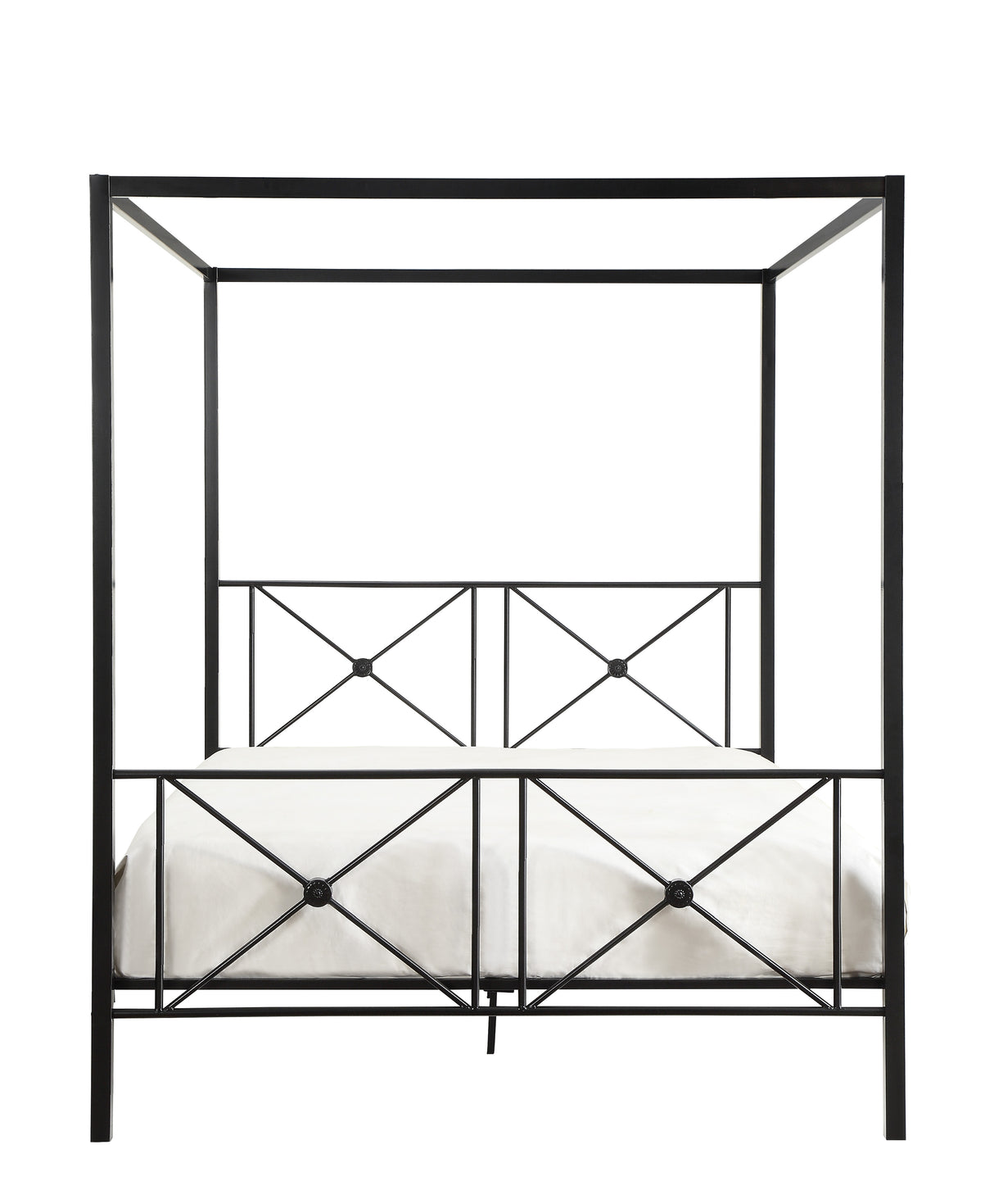 Rapa Black Queen Platform Bed