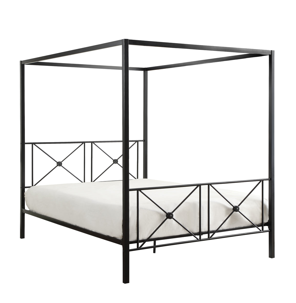 Rapa Black Queen Platform Bed
