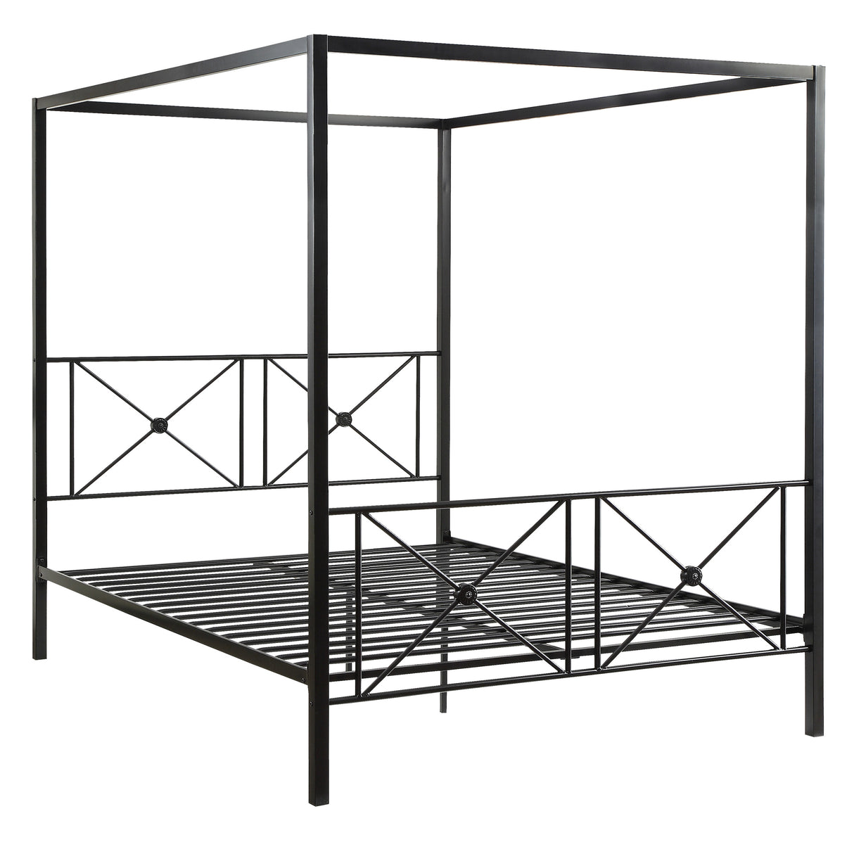 Rapa Black Queen Platform Bed