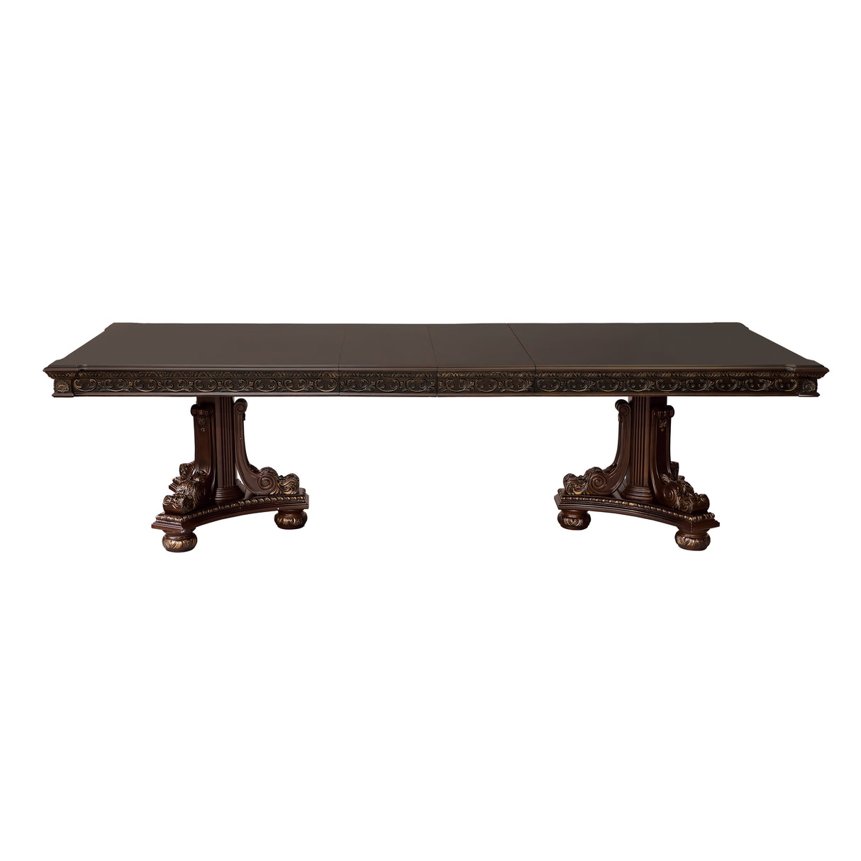 Catalonia Dark Cherry With Gold Tipping Dining Table