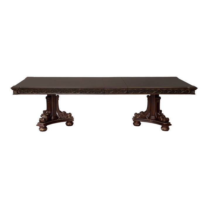 Catalonia Dark Cherry With Gold Tipping Dining Table