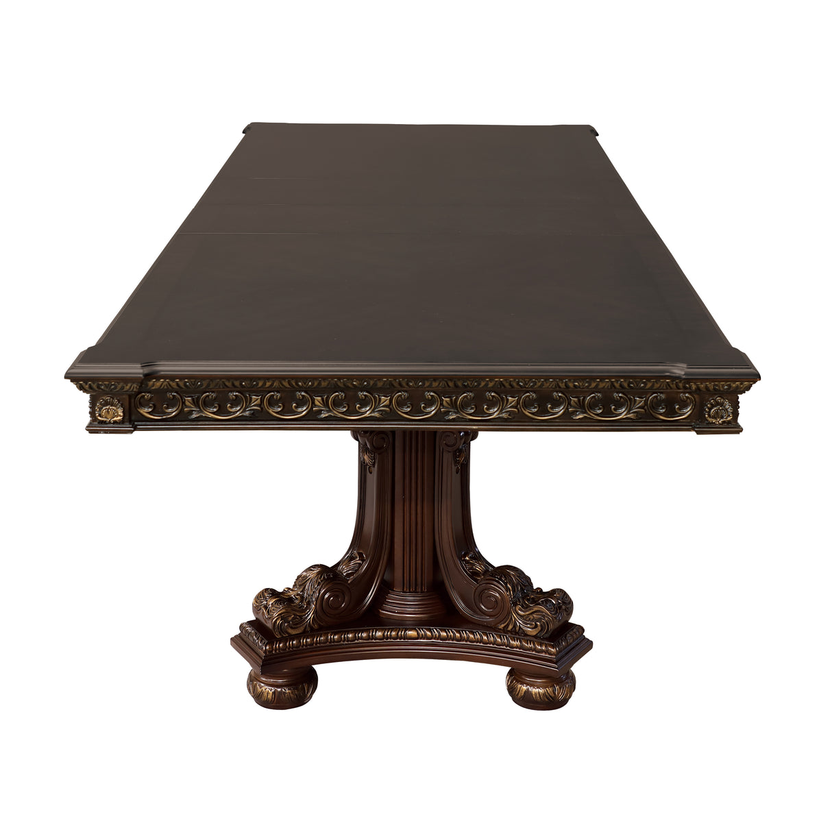 Catalonia Dark Cherry With Gold Tipping Dining Table