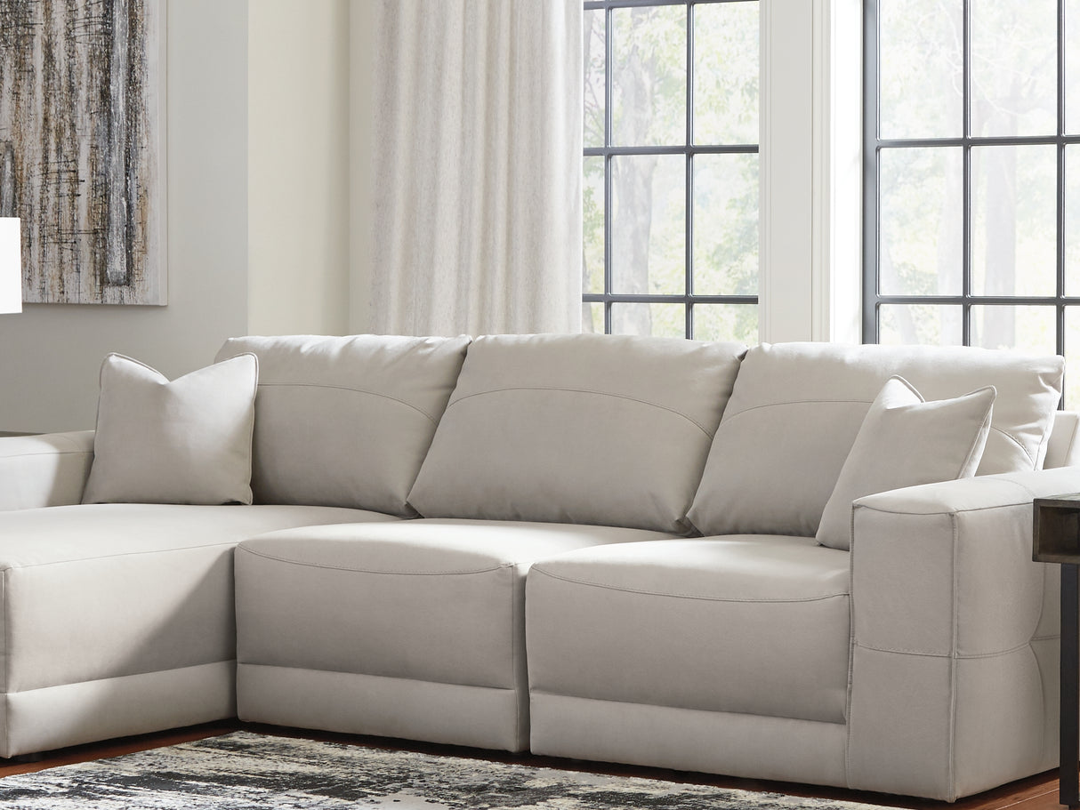 Next-Gen Gaucho Gray 3-Piece Left-Arm Facing Sectional Sofa With Chaise