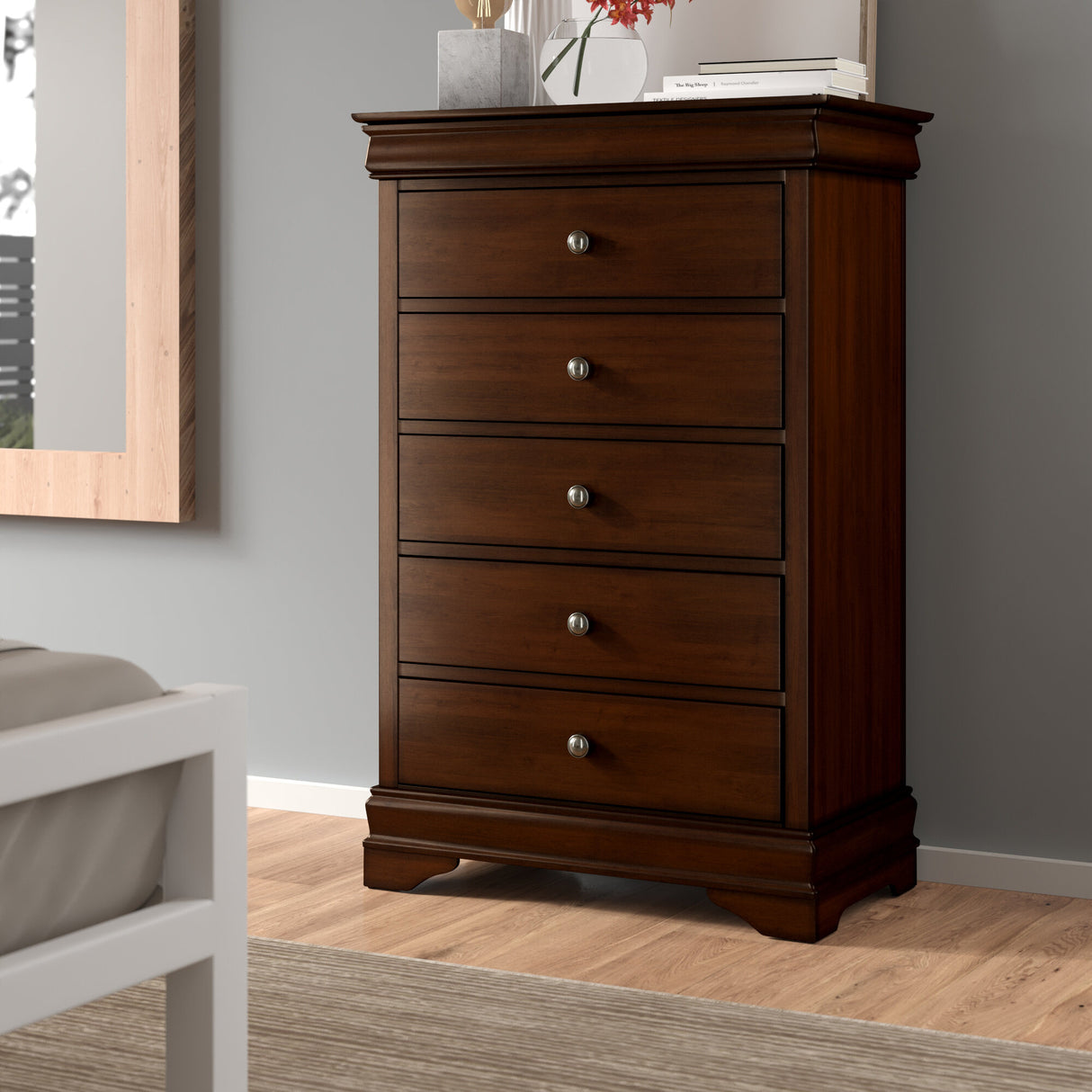 Abbeville Cherry Chest, Hidden Drawer