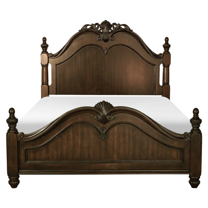 Belvieu Dark Cherry California King Bed