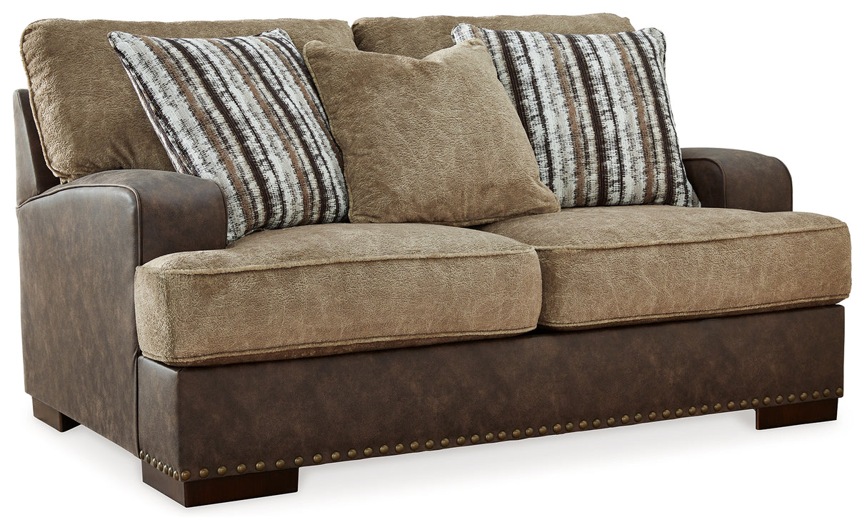 Alesbury Chocolate Loveseat