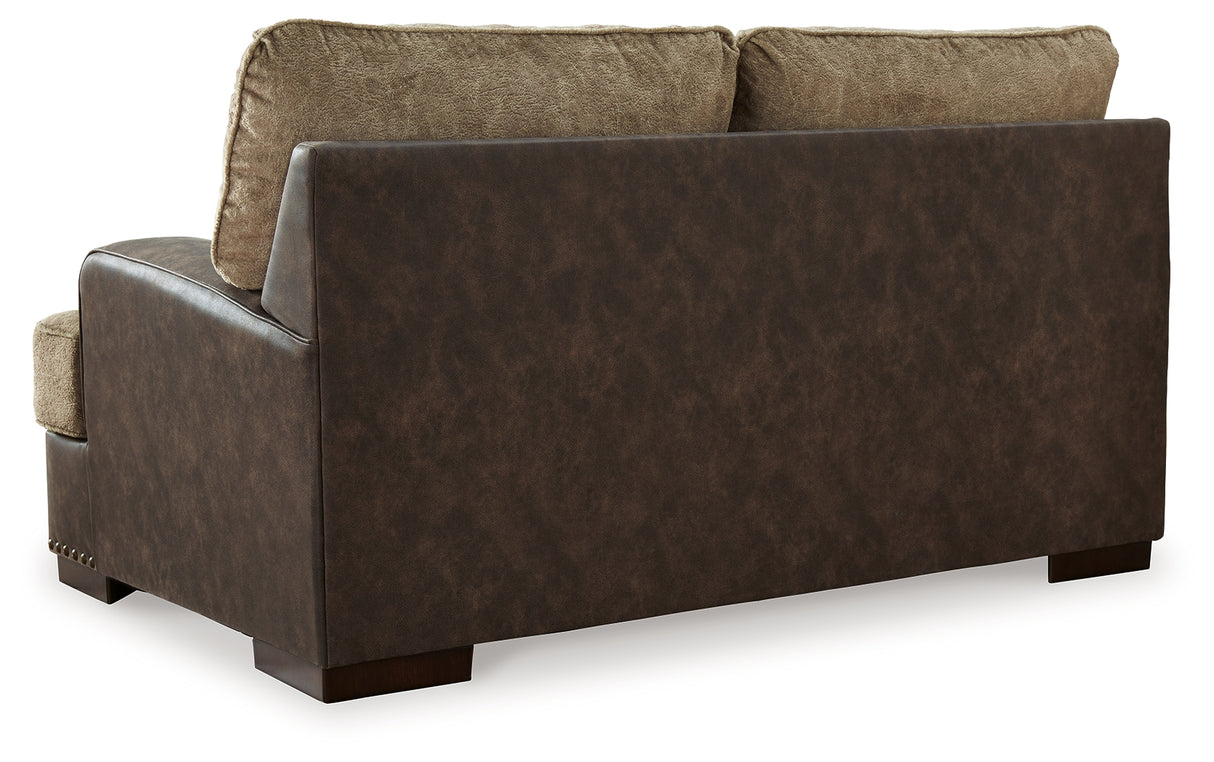 Alesbury Chocolate Loveseat