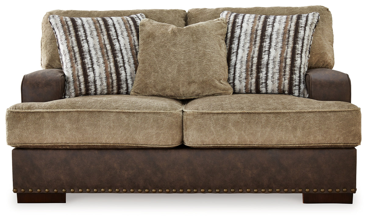 Alesbury Chocolate Loveseat
