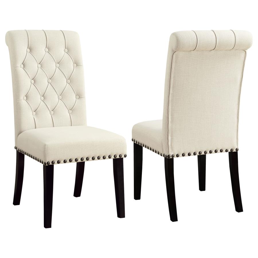 Mapleton Tufted Back Upholstered Side Chairs Beige (Set Of 2)