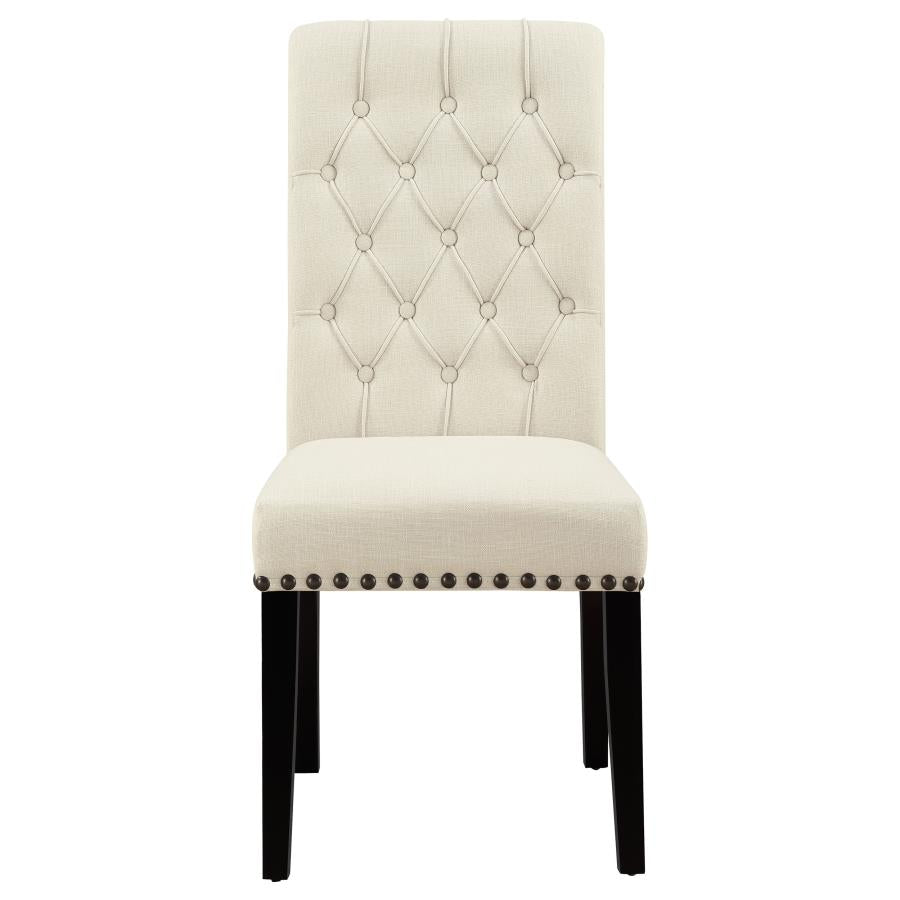 Mapleton Tufted Back Upholstered Side Chairs Beige (Set Of 2)