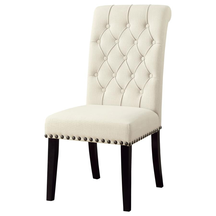 Mapleton Tufted Back Upholstered Side Chairs Beige (Set Of 2)