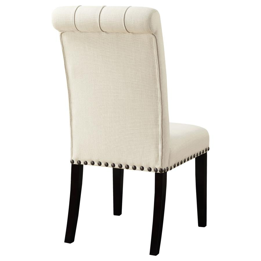 Mapleton Tufted Back Upholstered Side Chairs Beige (Set Of 2)