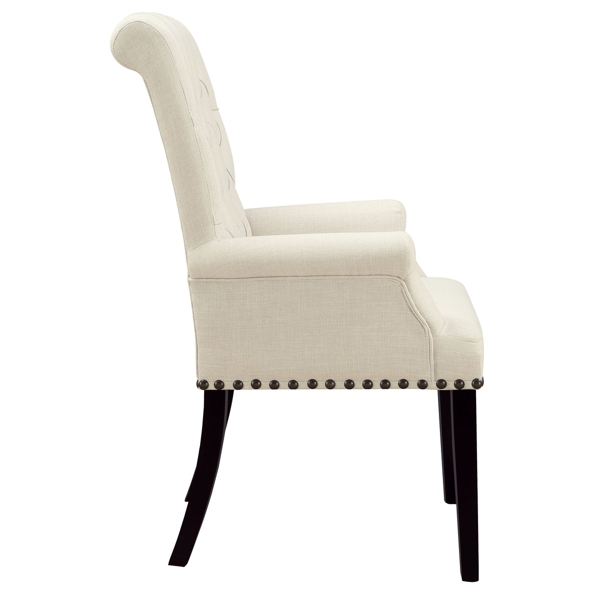 Mapleton Tufted Back Upholstered Arm Chair Beige