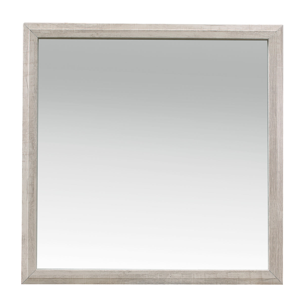 Nashville Antique White/Brown Mirror (Mirror Only)