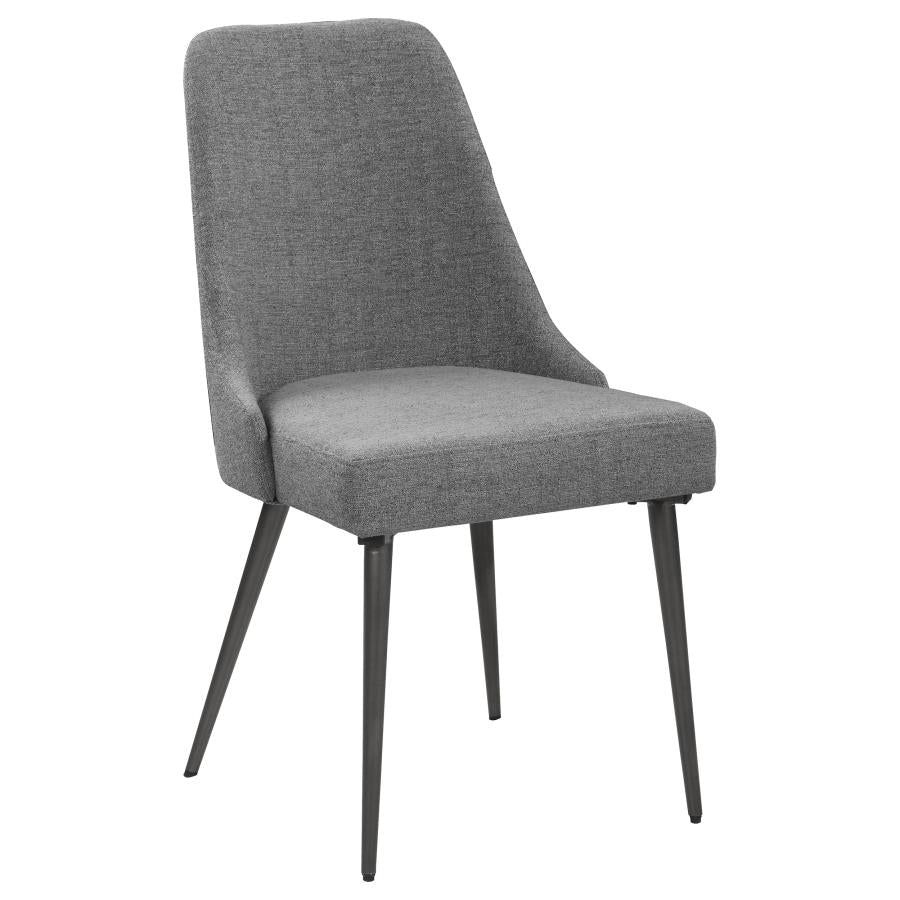 Alan Upholstered Dining Chairs Grey (Set Of 2)