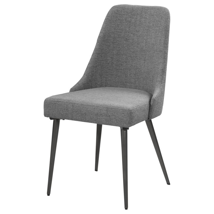 Alan Upholstered Dining Chairs Grey (Set Of 2)