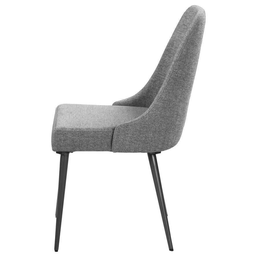 Alan Upholstered Dining Chairs Grey (Set Of 2)