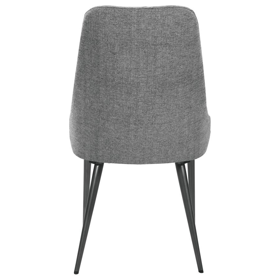 Alan Upholstered Dining Chairs Grey (Set Of 2)