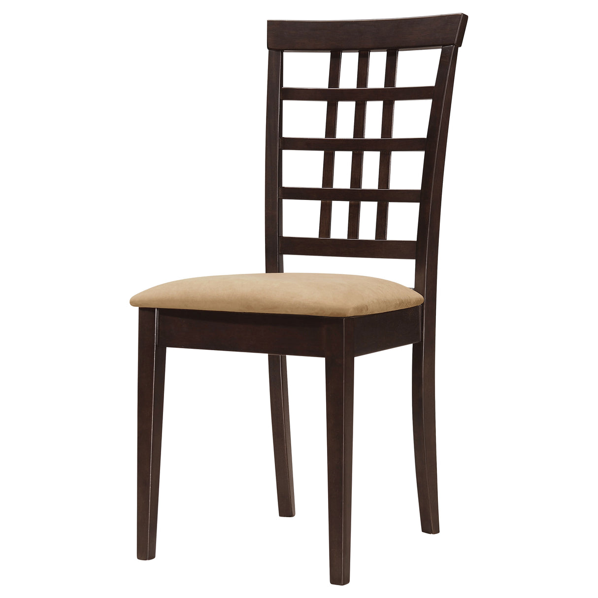 Kelso Lattice Back Dining Chairs Cappuccino (Set Of 2)