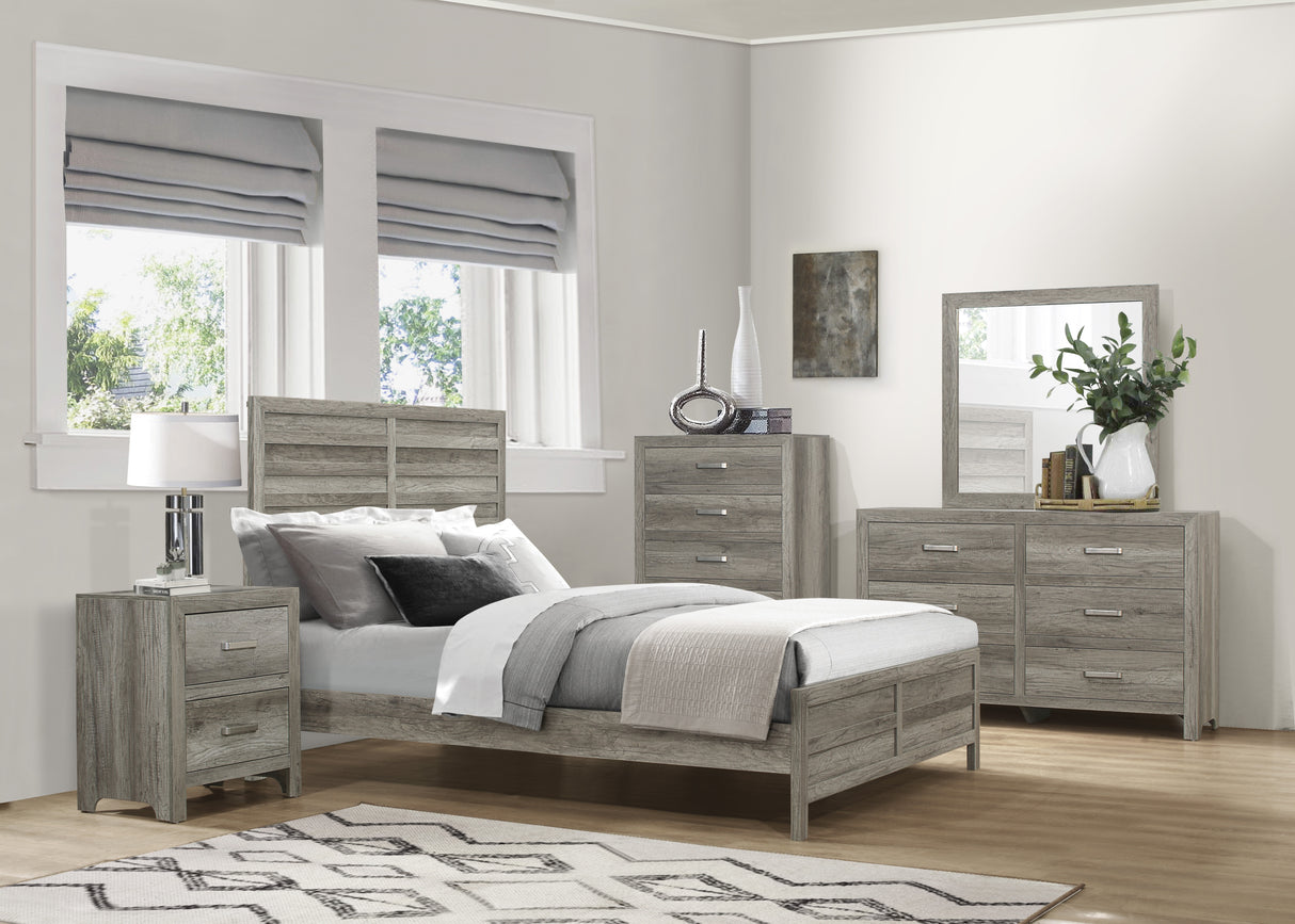 Mandan Weathered Gray Queen Bed