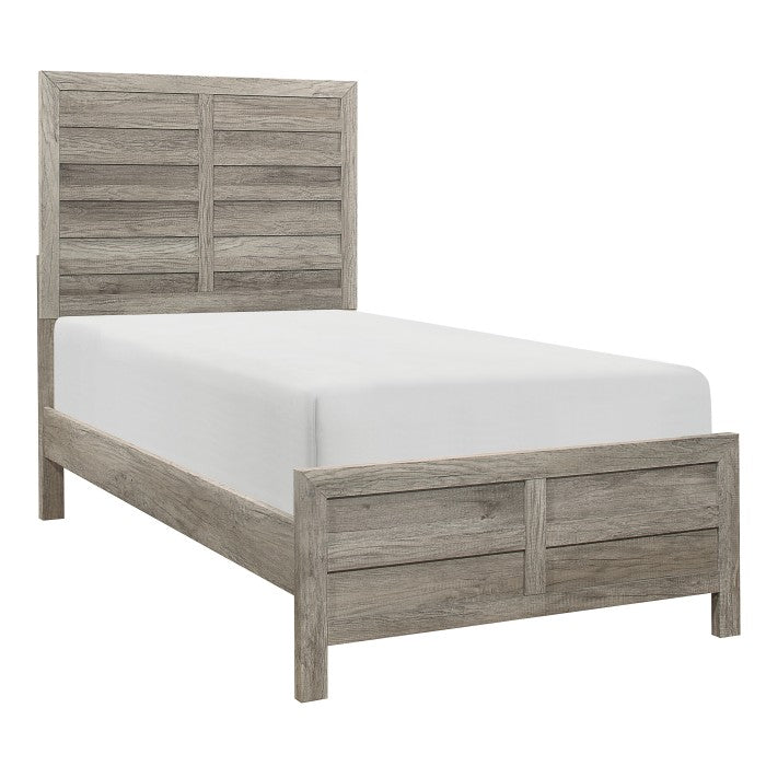 Mandan Weathered Gray Twin Bed