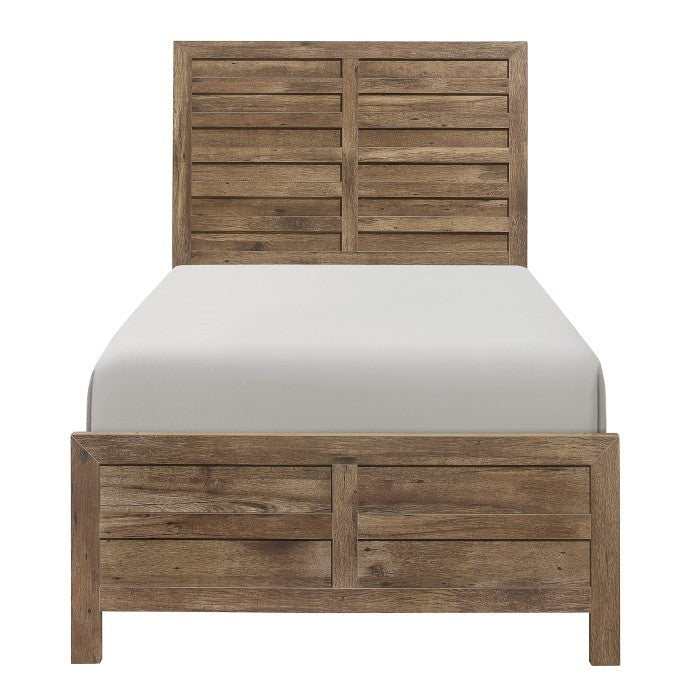 Mandan Weathered Pine Twin Bed