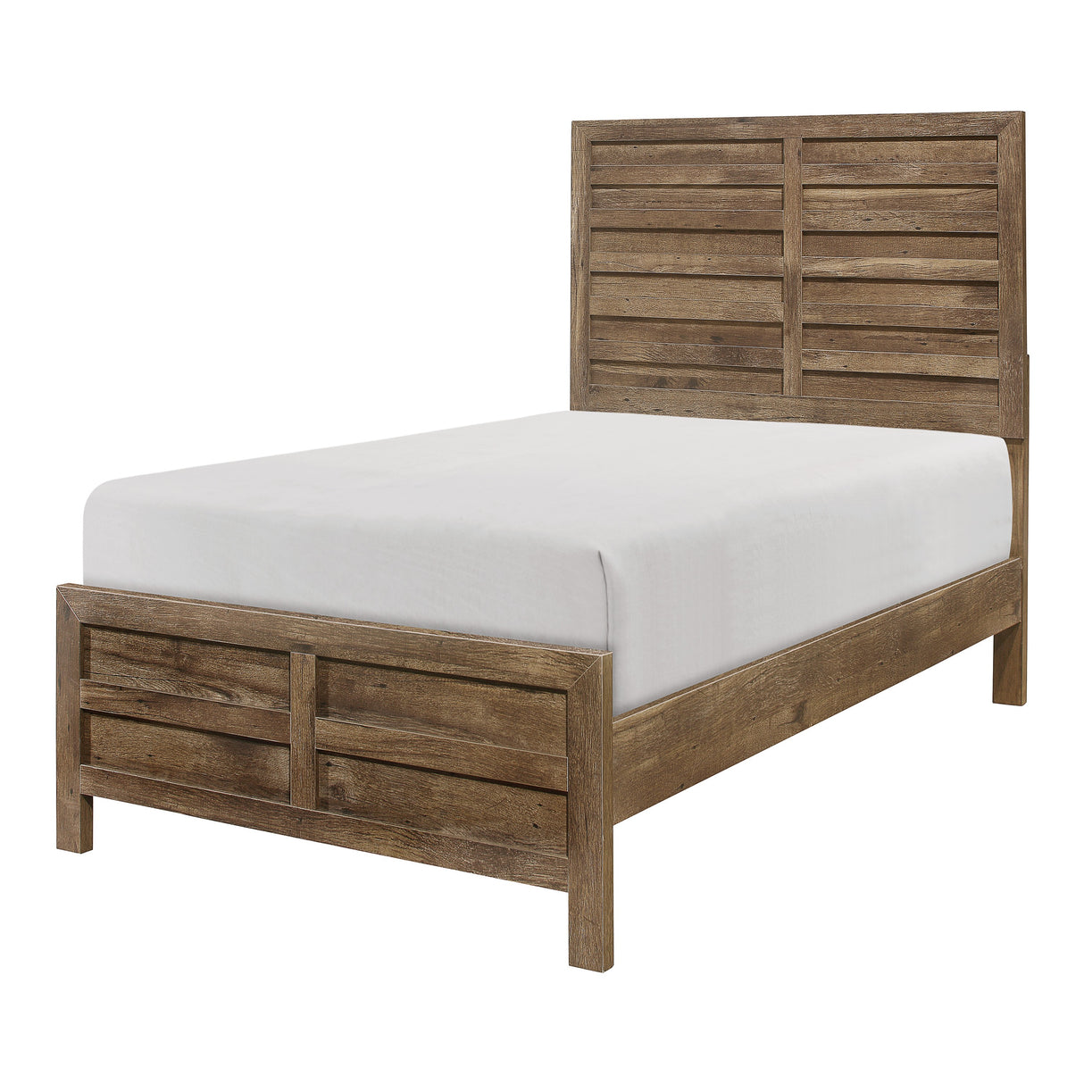 Mandan Weathered Pine Twin Bed