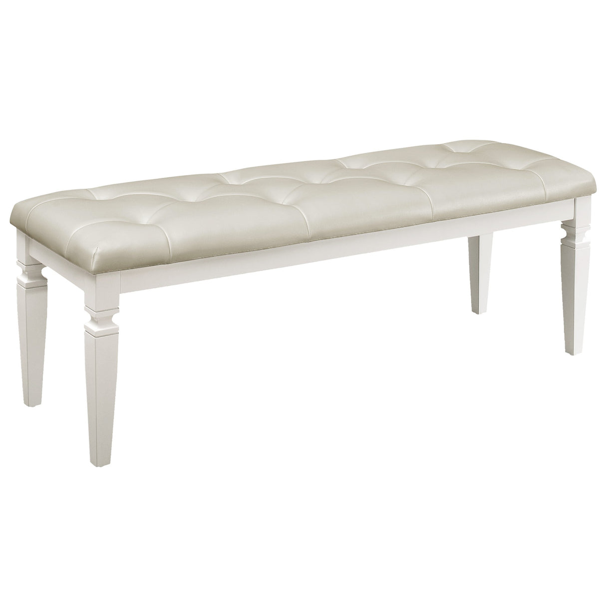 Allura White Bedroom Bench