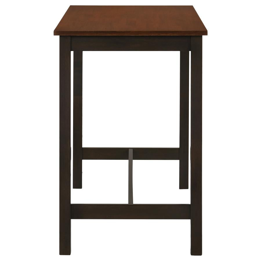Connie 4-Piece Counter Height Set Chestnut And Dark Brown