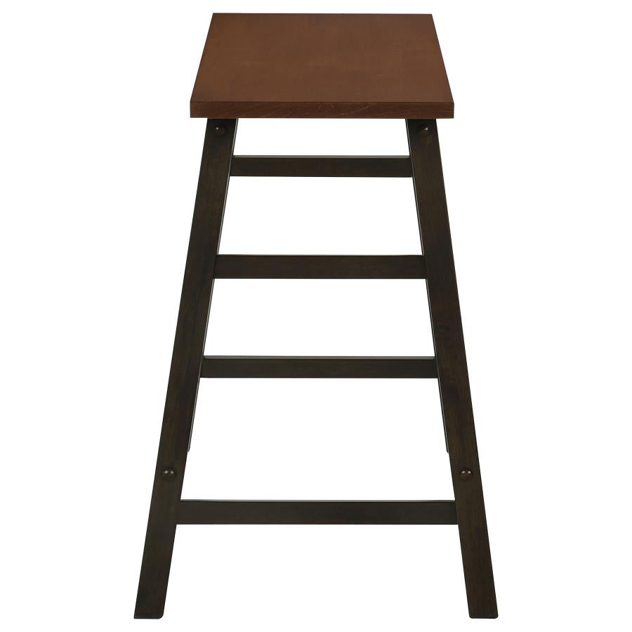 Connie 4-Piece Counter Height Set Chestnut And Dark Brown