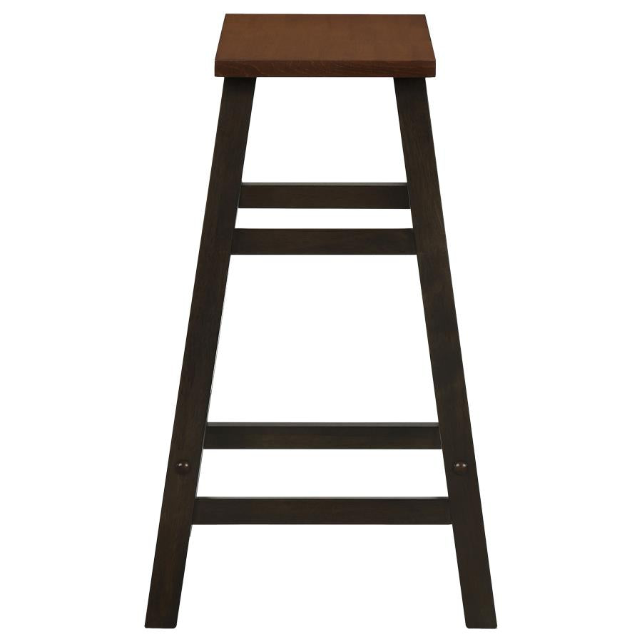 Connie 4-Piece Counter Height Set Chestnut And Dark Brown