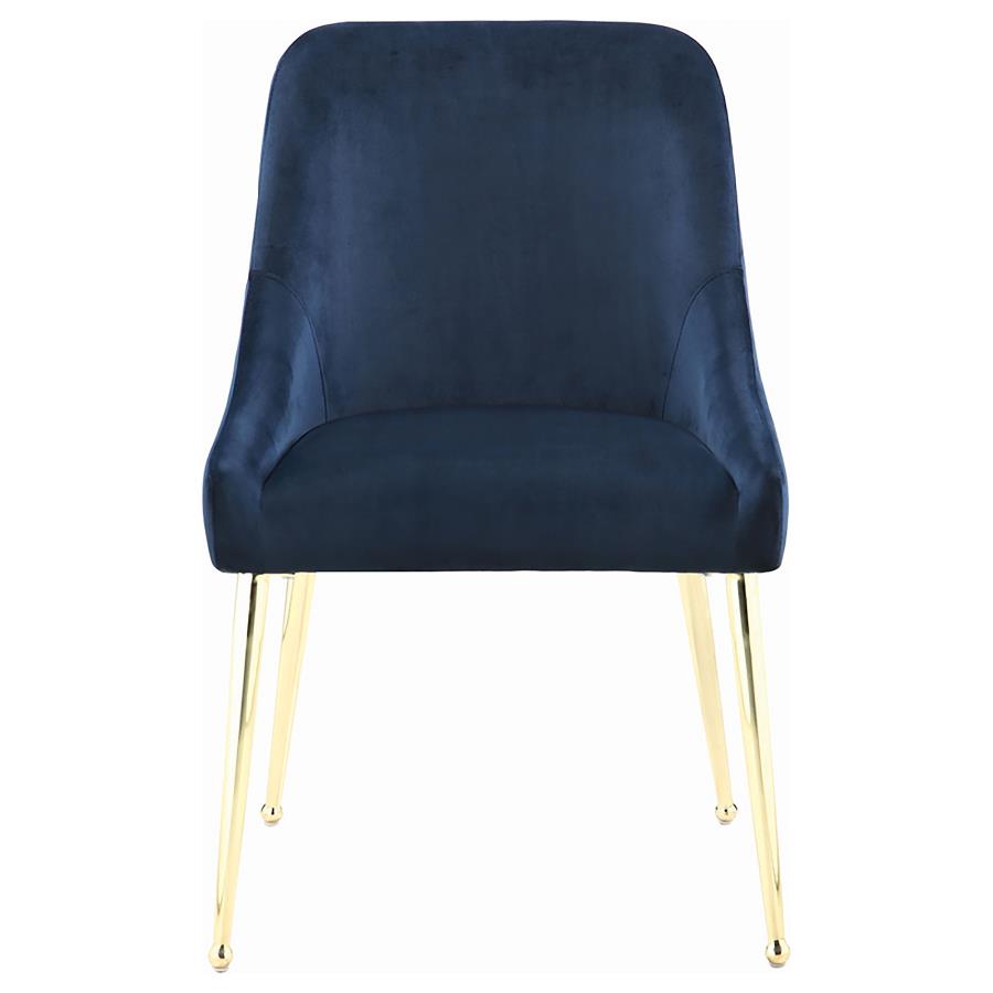 Mayette Side Chairs Dark Ink Blue (Set Of 2)