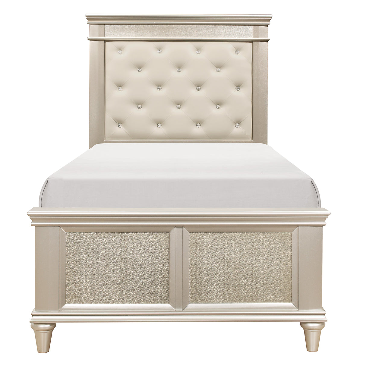 Celandine Silver Twin Bed