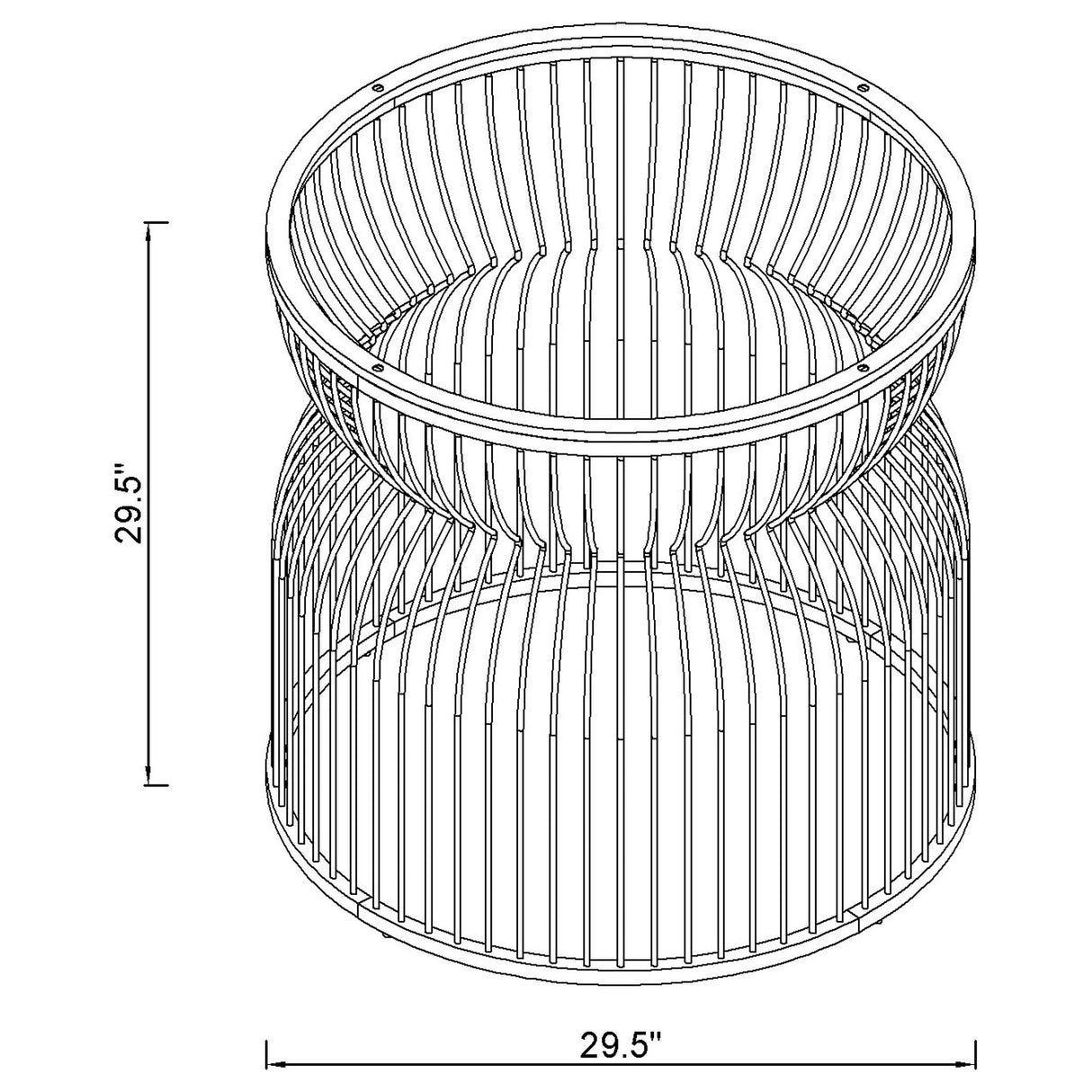 Granvia Round Dining Table Base Gunmetal