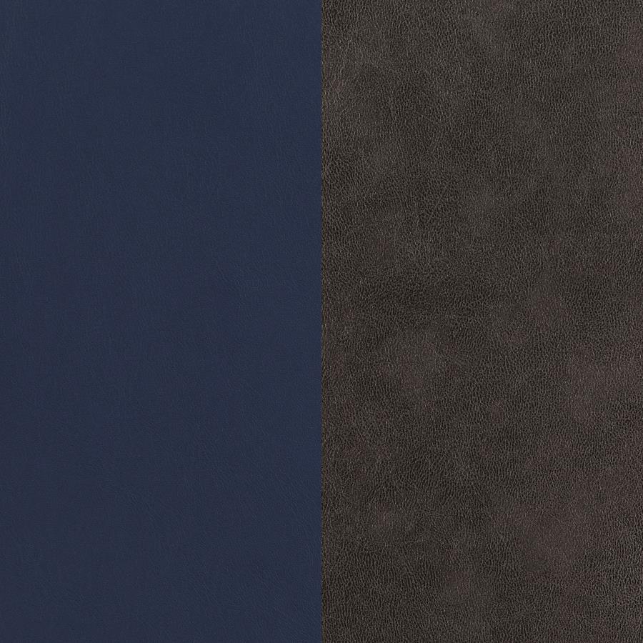 Trevon Upholstered Tufted Side Chairs (Set Of 2) Blue And Brown