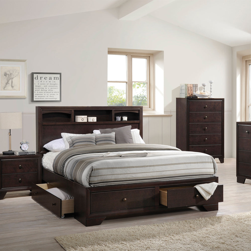 Madison Espresso Finish Ii Queen Bed