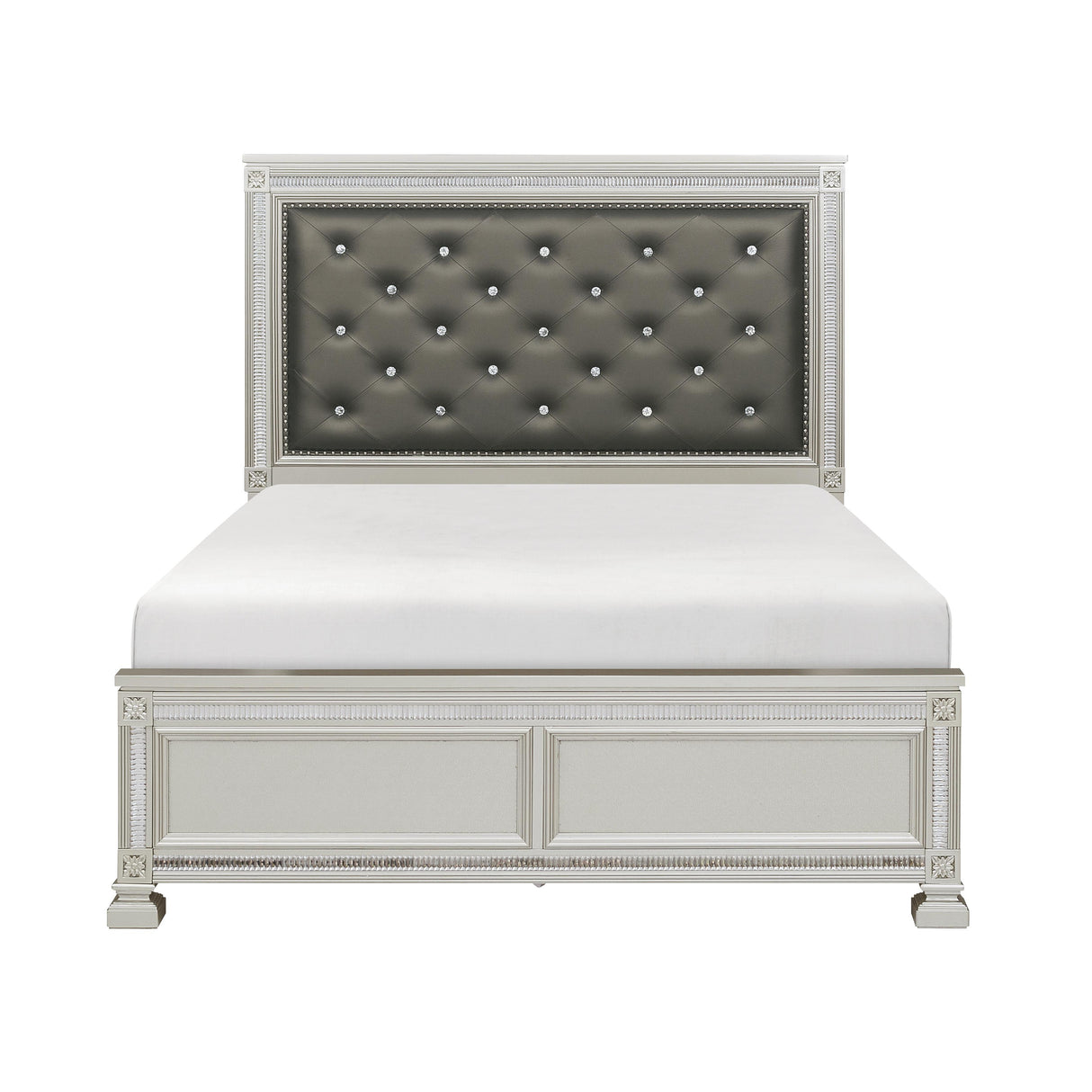 Bevelle Silver Queen Bed
