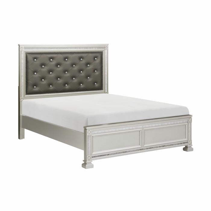 Bevelle Silver Queen Bed