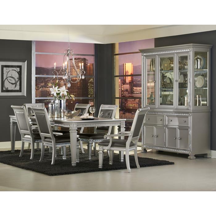 Bevelle Silver Extendable Dining Table
