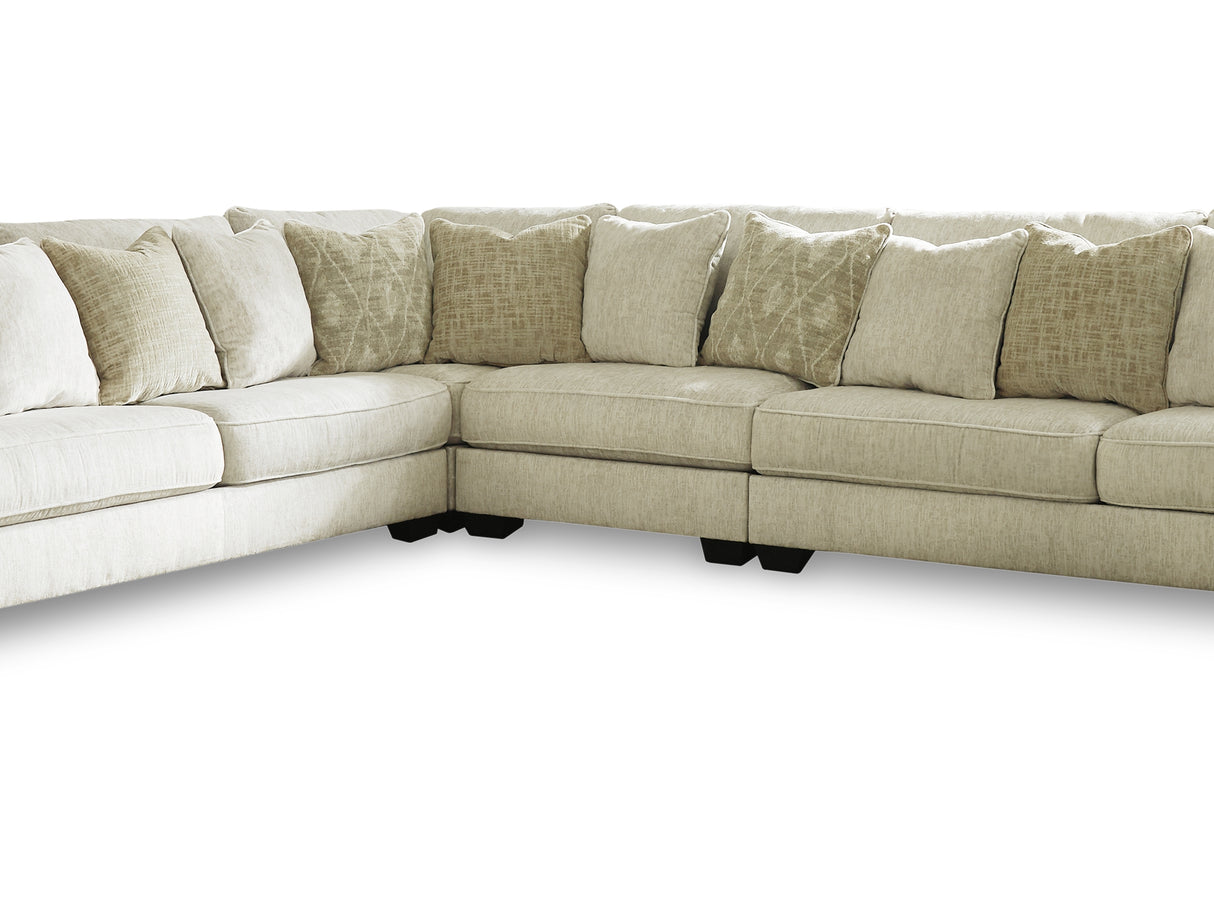 Rawcliffe Parchment 4-Piece Sectional