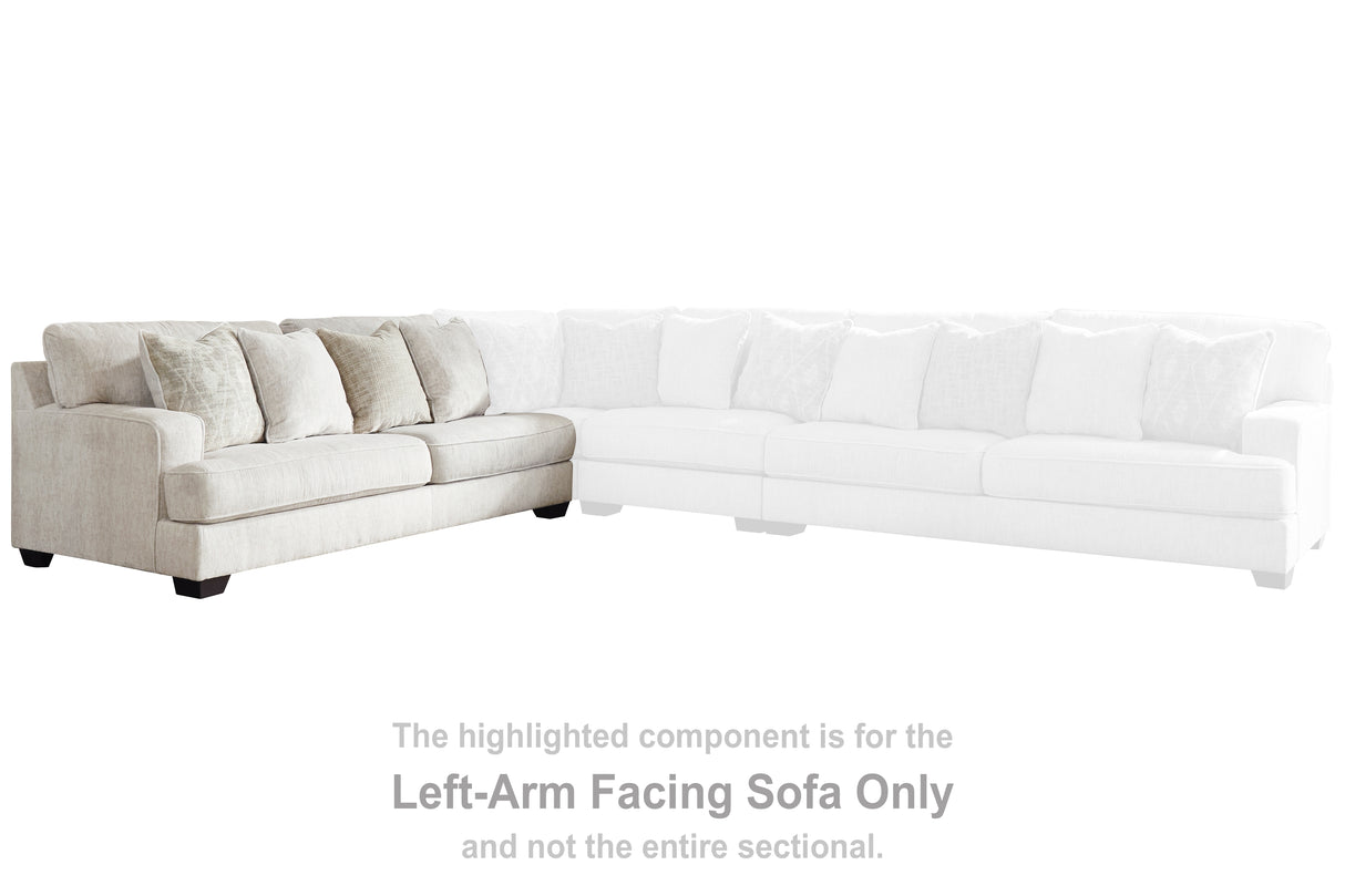 Rawcliffe Parchment Left-Arm Facing Sofa