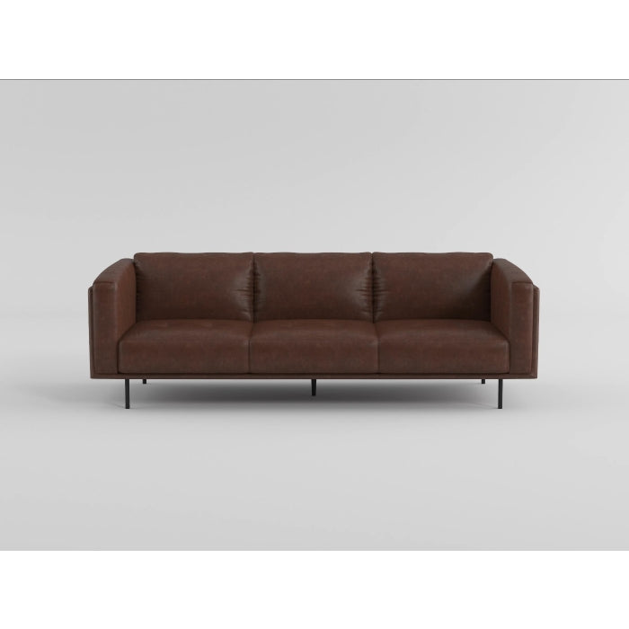 Soren Metal Legs With Espresso Sofa